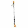 Mazzella Mazzella Lifting B151053 3' Single Leg Chain Sling W/ Grab Hook S5103803S03